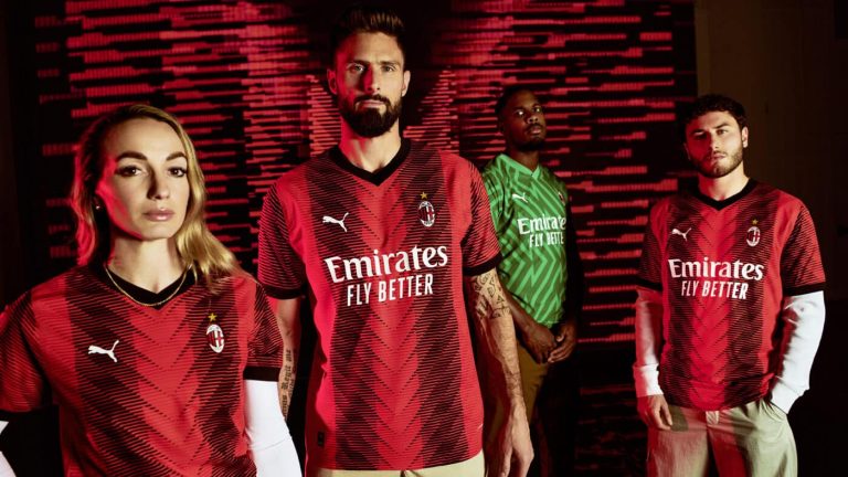 Découvrez le Maillot Domicile du Milan AC saison 2023-2024