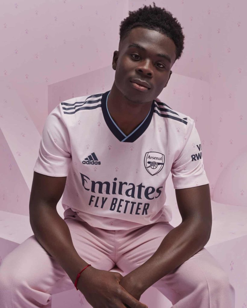 maillot third arsenal rose