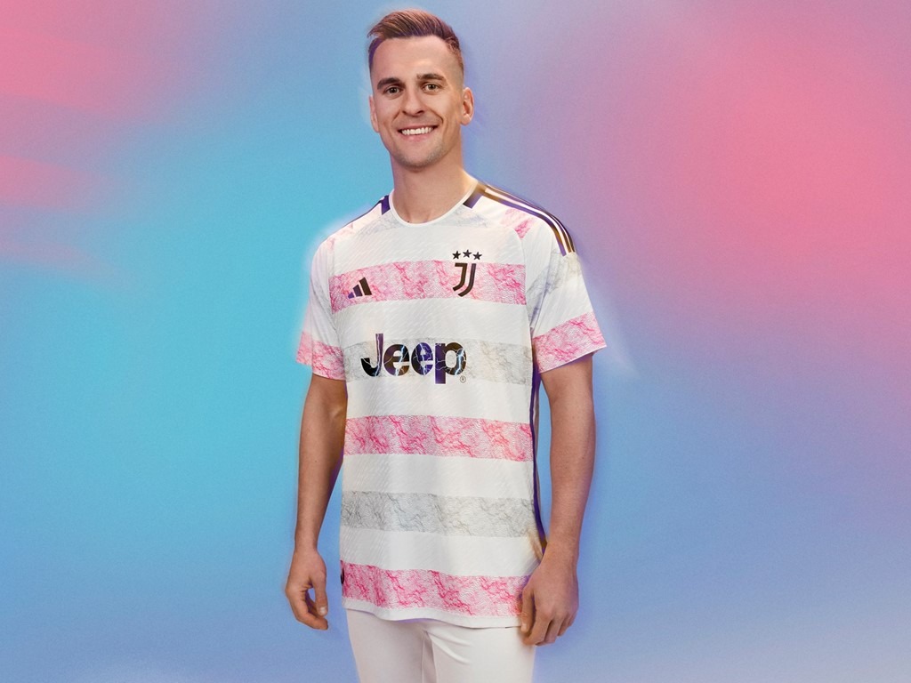 adidas Juventus Away Kit for 2023-24 Season - Arkadiusz Milik