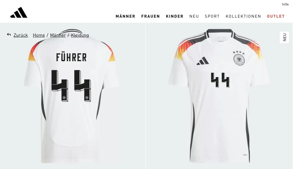 Euro 2024 : Polémique sur le flocage du Maillot de l’Allemagne